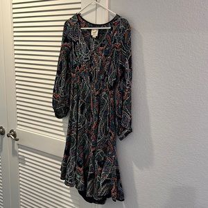 Maeve multicolor long sleeved dress